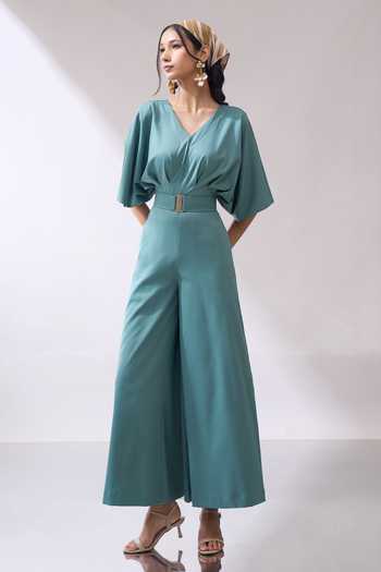 Buy_Naintara Bajaj_Green Serenity In Style Sea Jumpsuit 