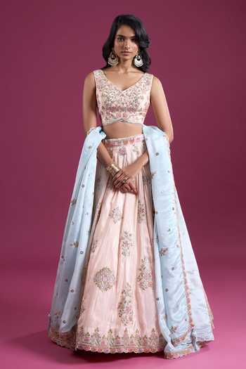 Samyukta Singhania Sequinned & Zari Embroidered Lehenga Set 
