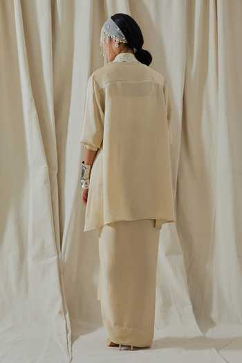 Aseem Kapoor Atri Printed Tashan Silk Shirt 