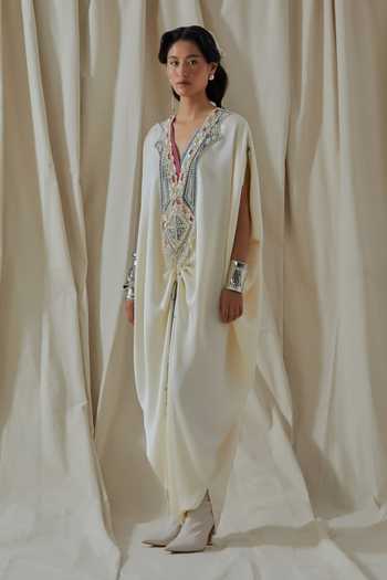 Shop_Aseem Kapoor_White Vayu Yoke Embroidered Jumpsuit _Online_at_Aza_Fashions