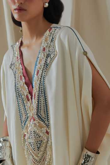 Shop_Aseem Kapoor_White Vayu Yoke Embroidered Jumpsuit 