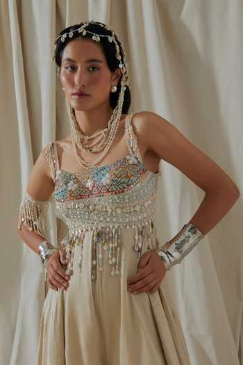 Buy_Aseem Kapoor_Beige Roohani Resham Work Jumpsuit 