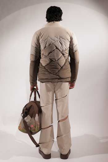 Jubinav Chadha Mountain Inspired Quilted Puffer Jacket 