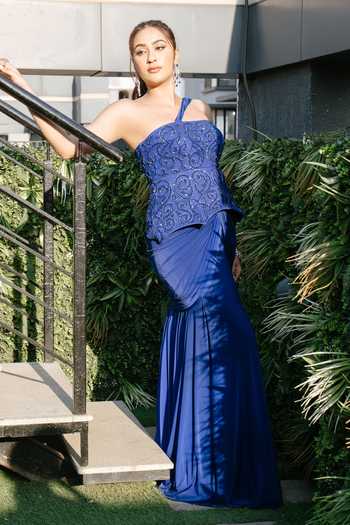 Richa Jaisinghani Label Nuance Embellished Corset & Skirt Set 