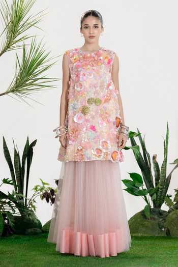 Siddhartha Bansal Flared Long Skirt 