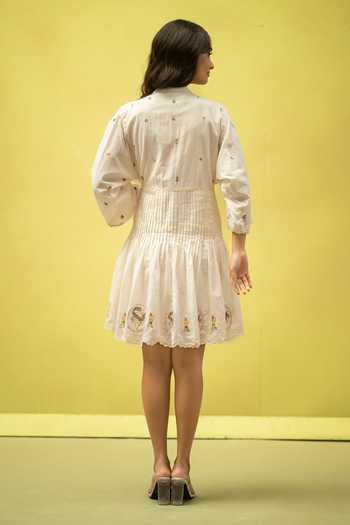 Vaani Beswal Hayflield Handwoven Cotton Dress 