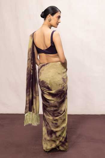 Ekaya Banaras Printed Saree With Running Blouse 