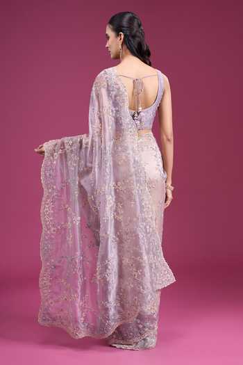 Samyukta Singhania Beaded Handwork Saree With Blouse 