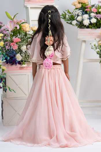 Kirti Agarwal - Pret N Couture Pearl Embellished Top & Lehenga Set 