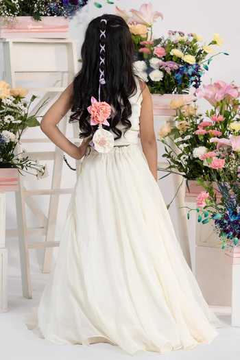 Kirti Agarwal - Pret N Couture Embroidered Top & Flowing Lehenga Set 