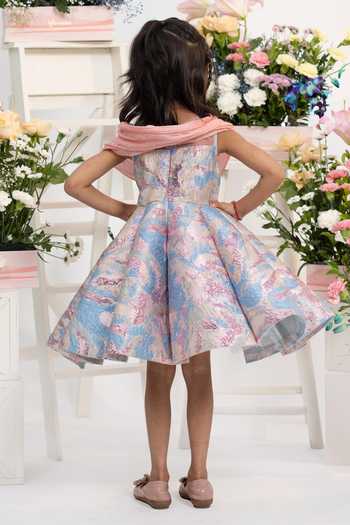 Kirti Agarwal - Pret N Couture Blush Pleated Flared Dress 