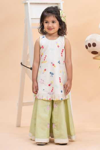 Kirti Agarwal - Pret N Couture Embroidered Kurta & Sharara Set