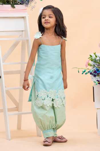Kirti Agarwal - Pret N Couture Lace Work Kurta & Dhoti Pant Set
