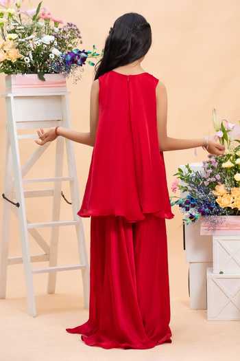 Kirti Agarwal - Pret N Couture Zari Embroidered Kurta & Sharara Set 
