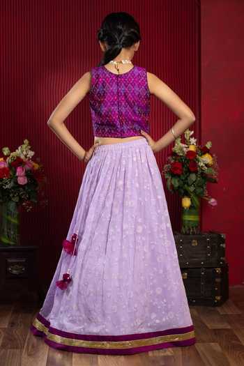 Kirti Agarwal - Pret N Couture Floral Embroidered Lehenga & Blouse Set 
