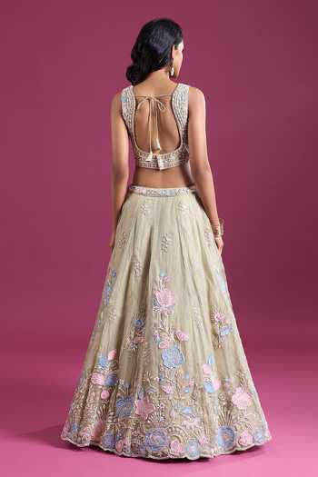 Samyukta Singhania Sequinned & Zari Embroidered Lehenga Set 