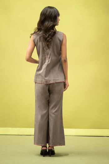 Vaani Beswal Farmhouse Handwoven Cotton Top & Pant Set 