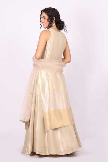 Soniya G Embroidered Yoke Kurta Gharara Set 