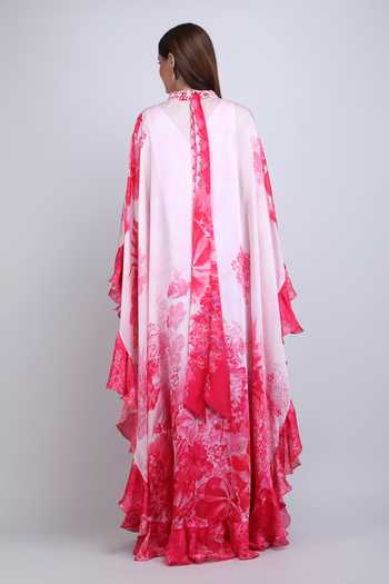 Mandira Wirk Placement Embroidered Kaftan 
