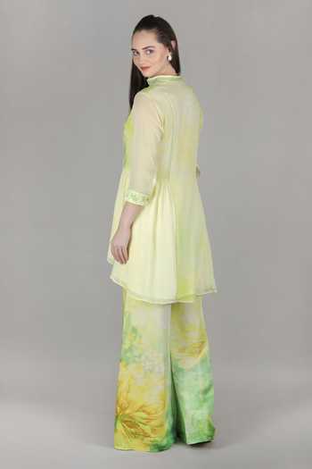 Mandira Wirk Sunrise Shift Printed Kurta & Palazzo Set 