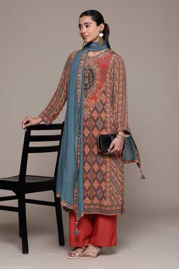 Ritu Kumar Geometric Print Kurta Set