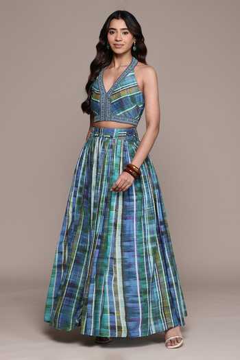 Ritu Kumar Candice Print Top & Skirt Set 