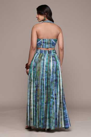 Ritu Kumar Candice Print Top & Skirt Set 