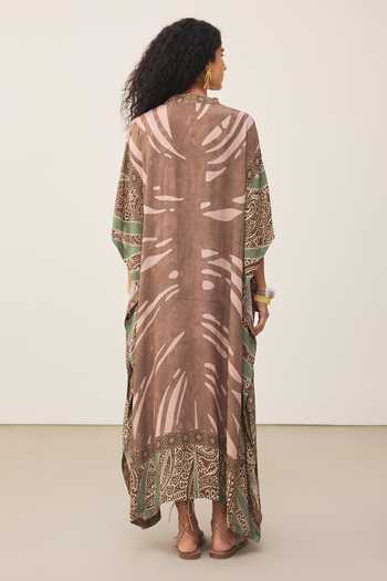 Ritu Kumar Brown Cascade Dress 