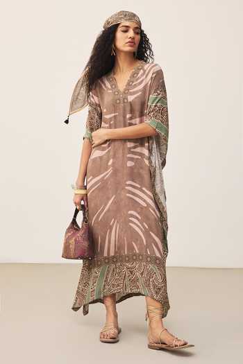 Ritu Kumar Brown Cascade Dress 