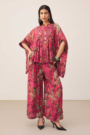 Ritu Kumar Pink Fiza Printed Kurta & Palazzo Set