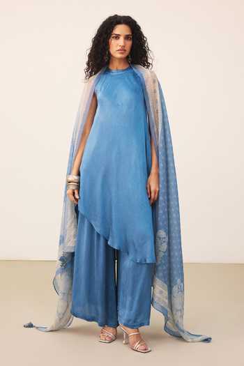 Ritu Kumar Gul Halter Neck Kurta Palazzo Set 