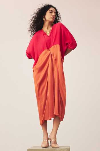 Ritu Kumar Colorblock Midi Dress 