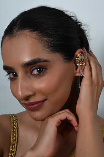 Shlok Jewels Kundan Embellished Earcuffs 