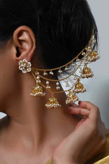 Shlok Jewels Jadau Kundan Earrings 