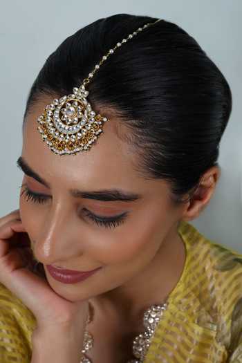 Shlok Jewels Stone Embellished Maangtikka 