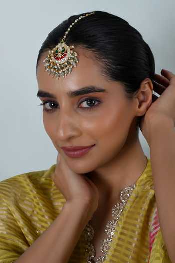 Shlok Jewels Kundan Cutwork Maangtikka 