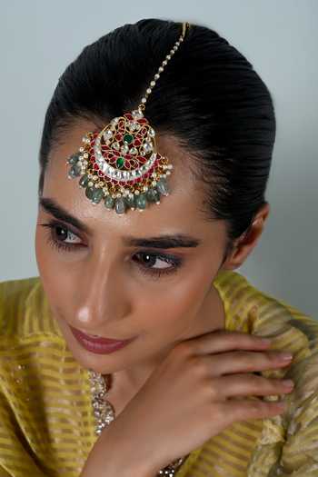Shlok Jewels Jadau Kundan Maangtikka 
