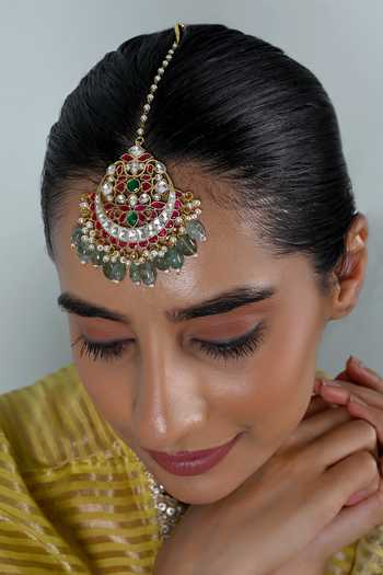 Shlok Jewels Jadau Kundan Maangtikka 