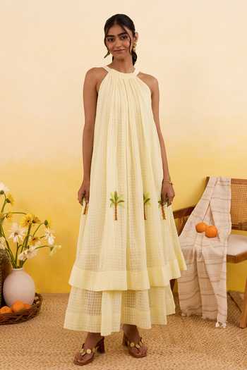 Taro Palm Whisper Dress 