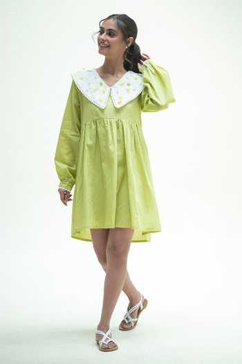 Vaani Beswal Waddler Handwoven Cotton Short Dress  