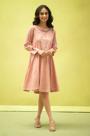 Vaani Beswal Velora Floral Embroidered Dress 