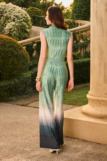 House Of Eda Eveline Pleated Top & Pant Set 