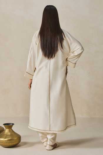 Nitika Gujral Chanderi Shirt Kurta With Salwar  