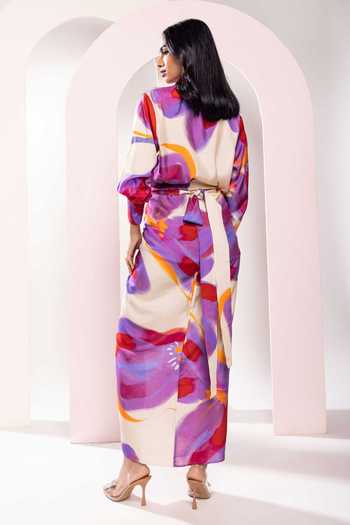 Poppi Floral Printed Shirt & Skirt Set 