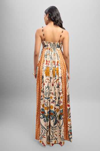 Poppi Printed Bemberg Silk Dress 