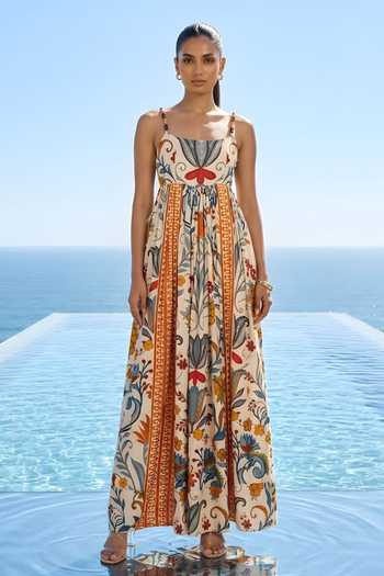 Poppi Printed Bemberg Silk Dress 