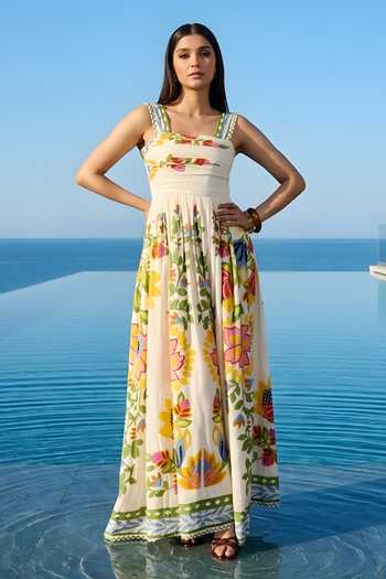 Poppi Floral Print Maxi Dress 