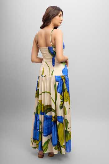 Poppi Printed Bemberg Maxi Dress 