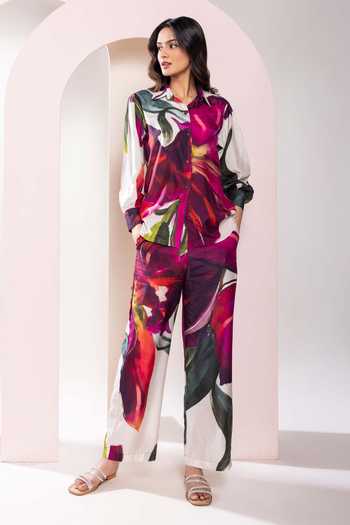 Poppi Floral Printed Shirt & Pant Set 