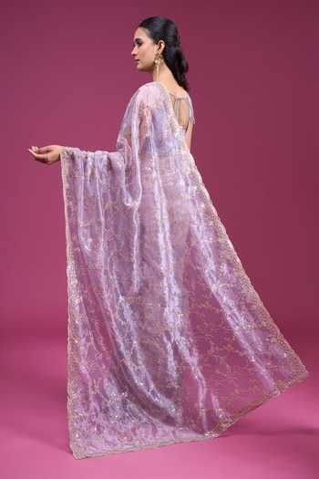 Samyukta Singhania Sequin Handwork Saree With Blouse 